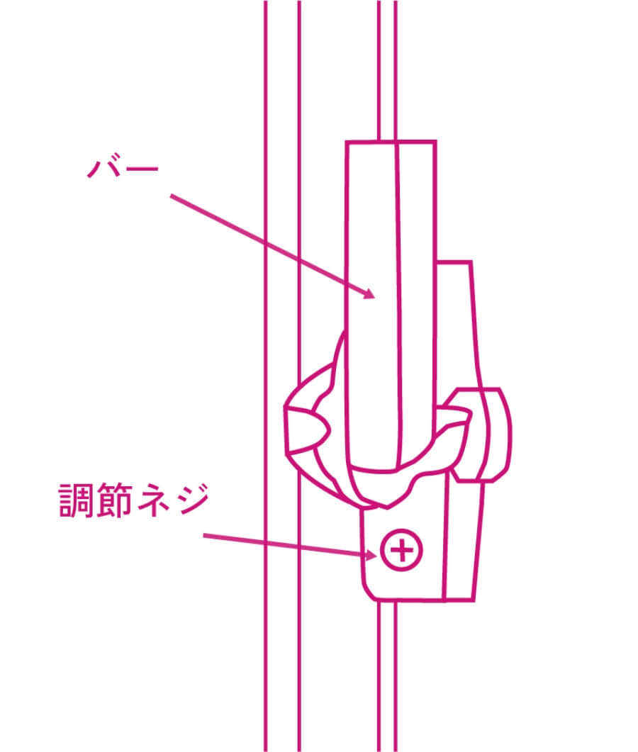 クレセント錠の図